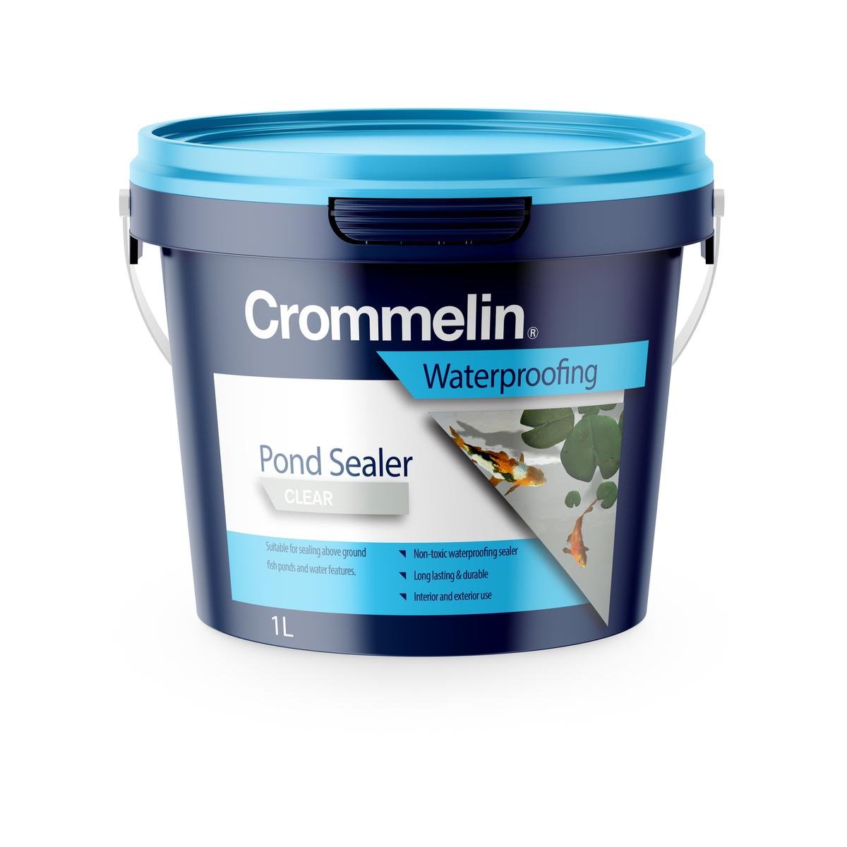 Crommelin 1L Clear Pond Sealer Water Based Membrane Fish & Plant Friendly