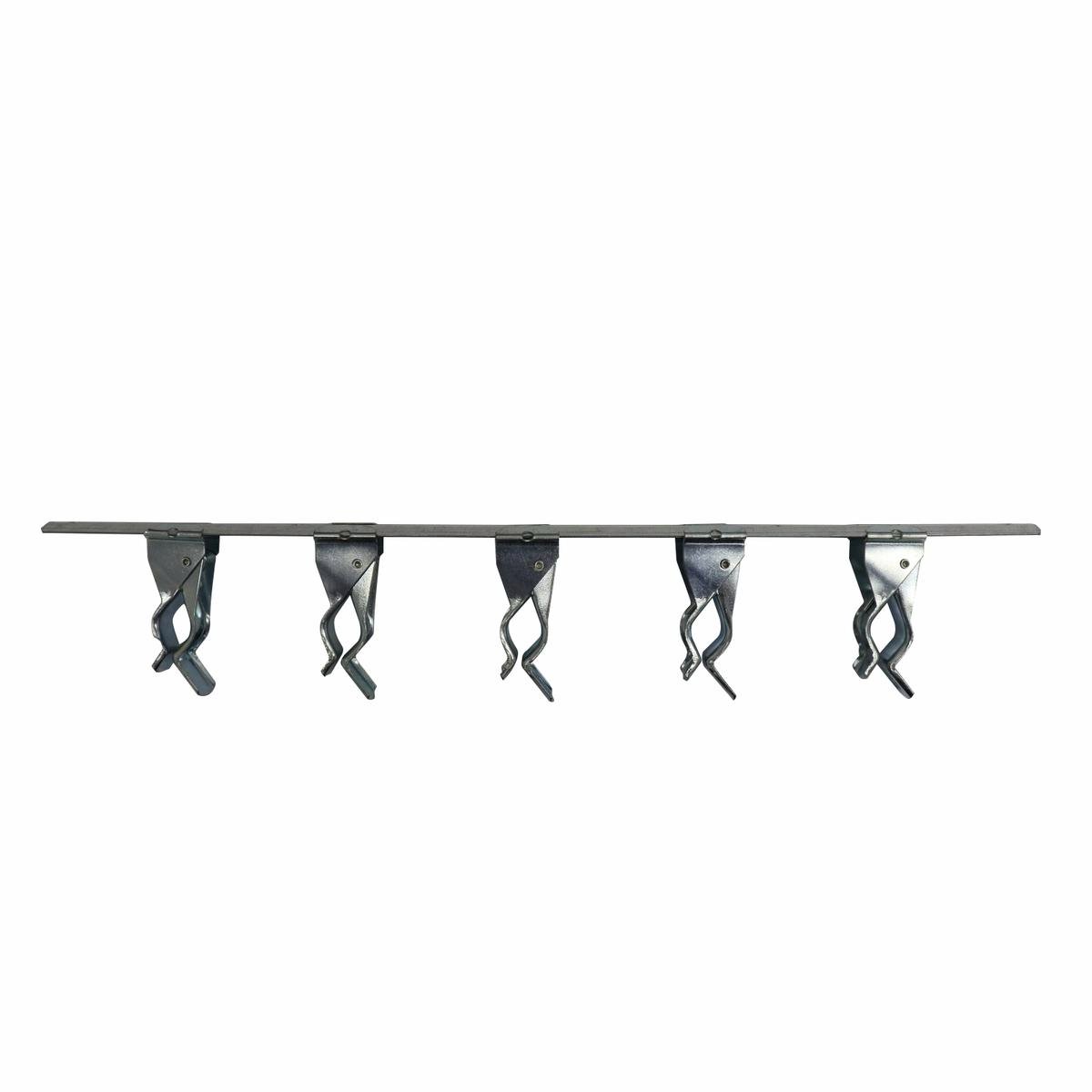 Everhang 425mm 5 Sliding Bars Broom Holder - Silver - Steel - SuperSaverAU - view 1