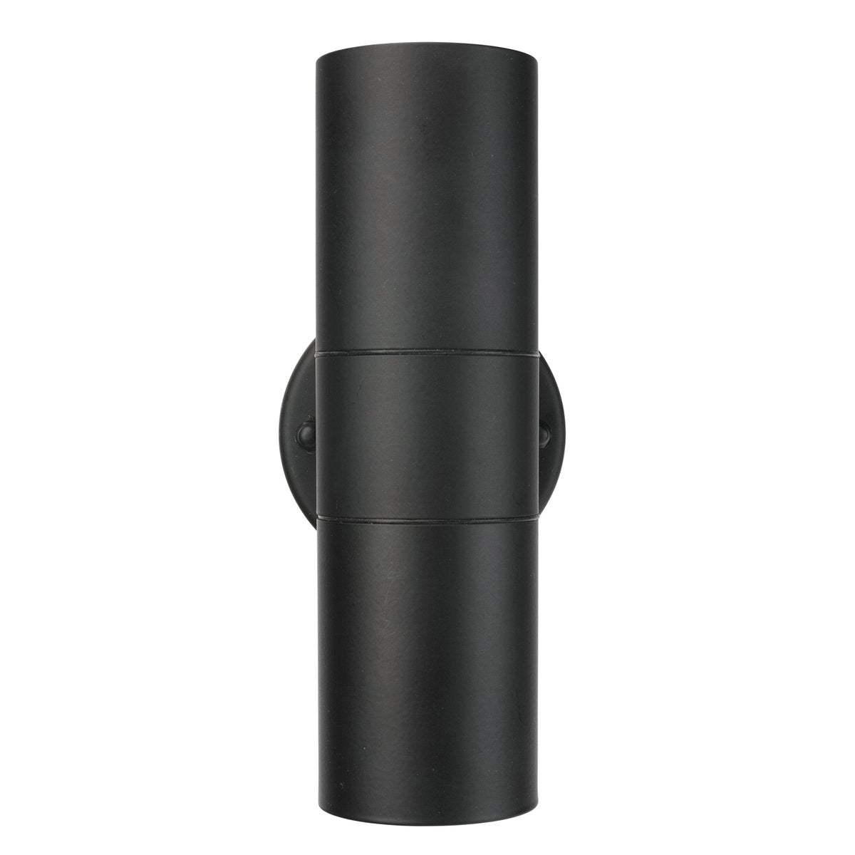 Brilliant Lighting Coolum 240V Up Down Wall Light, Black Stainless Steel 19834/06