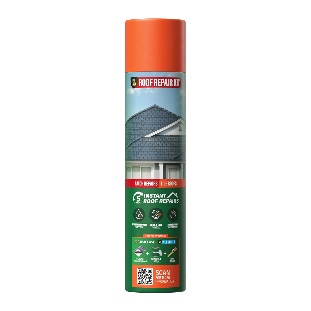 Fix-It-Fast Roof Repair Kit for Tile Roofs - All-in-One Leak Patch Kit