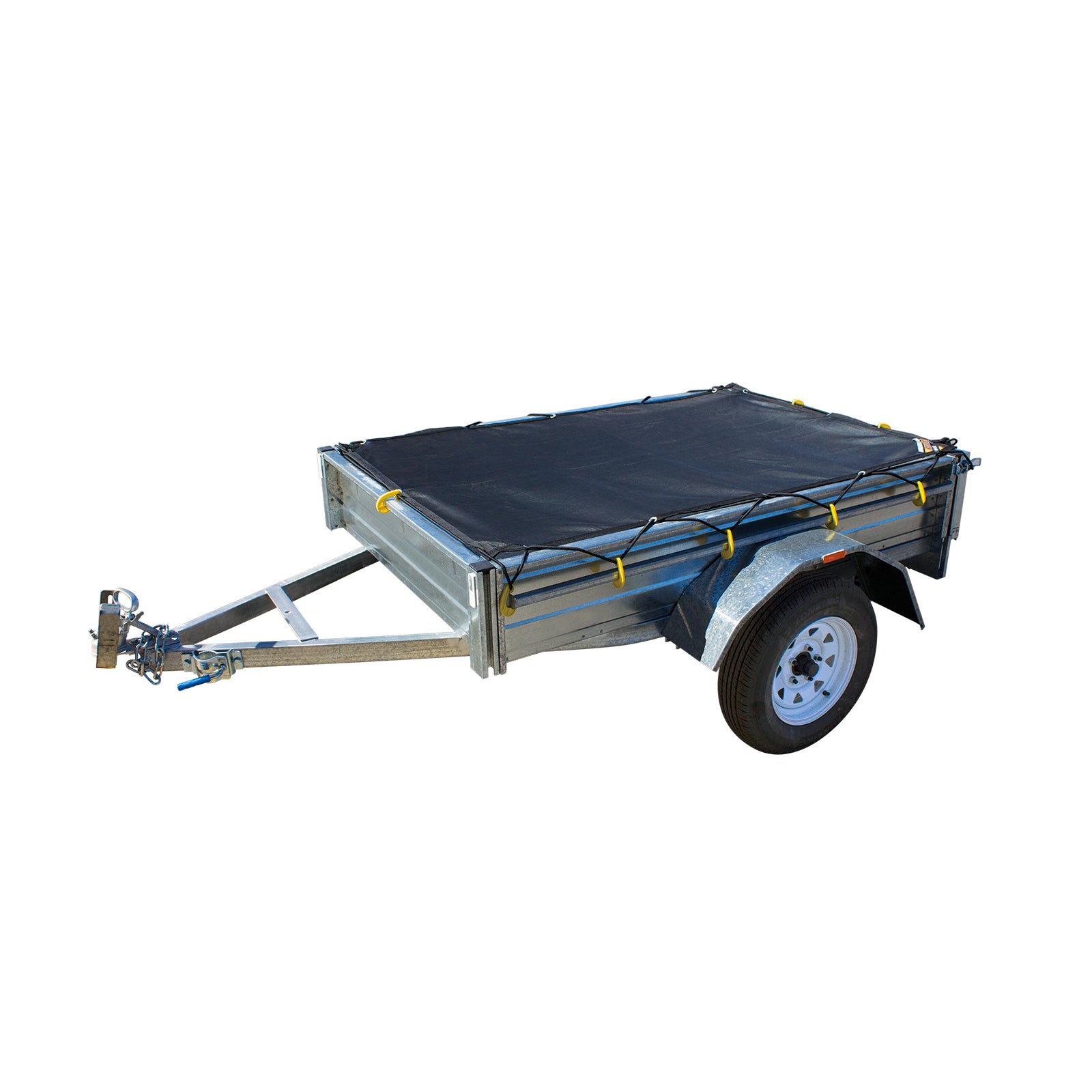 Lion 1.8 x 1.2m Heavy Duty Meshtech Cargo Net, Black, UV Stabilised (Suits 6' x 4' Trailer)