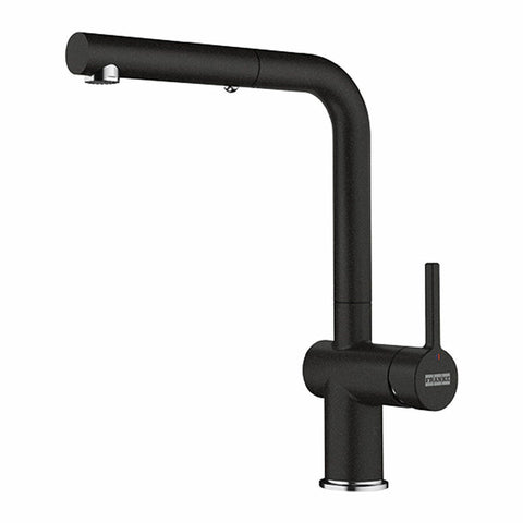 Franke Pull-Out Mixer Tap - Onyx Black with Chrome Spout - Brass Construction - TA7731