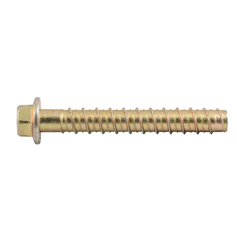 Ramset AnkaScrew 12 x 100mm Zinc-Plated Masonry Anchor - Flanged Hex Screw-In - 10 Pack