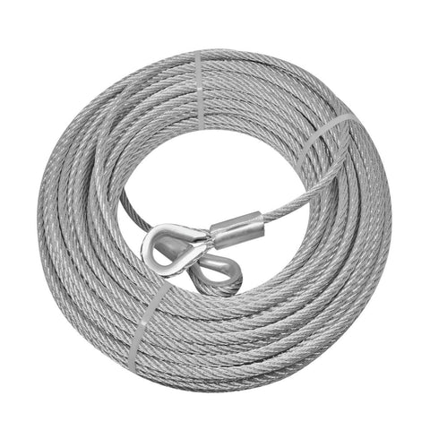 Pinnacle 5mm Galvanised Wire Rope 30m Loop Ends Durable Construction - SuperSaverAU - view 1