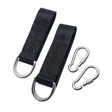 ZENITH 1.5m Polyester Hammock Straps with Carabiners Zinc Plated