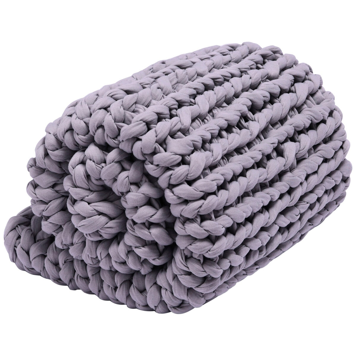 Onkaparinga 6kg Knitted Weighted Blanket - Grey, Glass Beads & Polyester Fibre - SuperSaverAU - view 3
