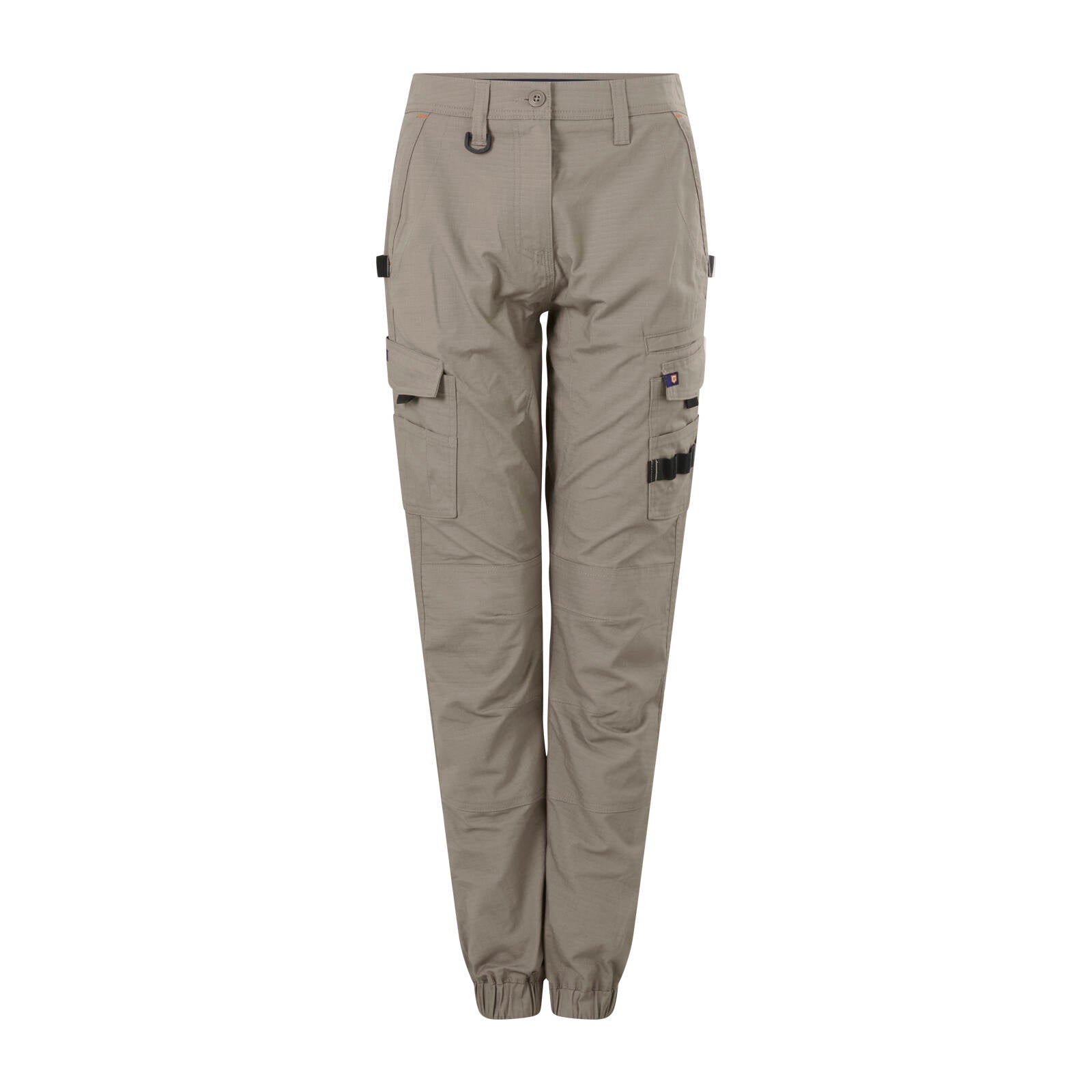 Citeco Women's Khaki Cuffed Cargo Ripstop Pant Stretch - Size 16
