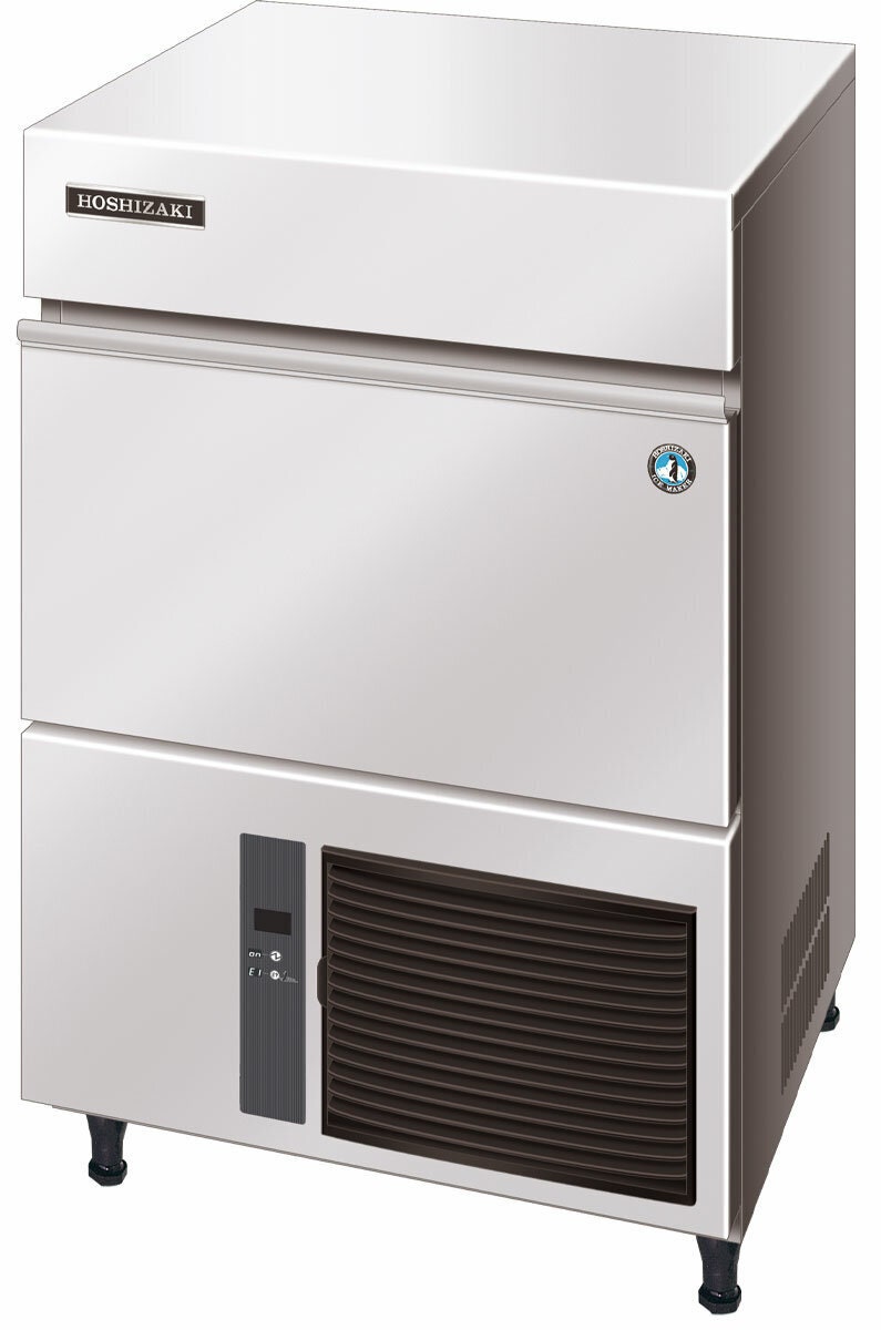 Hoshizaki cube ice maker - stainless steel - suits commercial settings - auto rinse and flush - IM-65NE-25