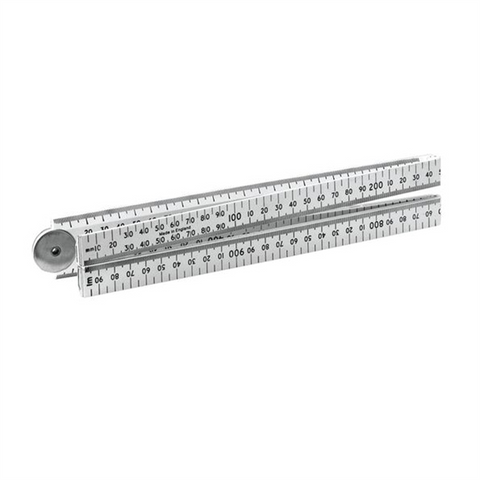 Stanley 1m Longlife Folding Ruler in Tough Engineering Plastic, White