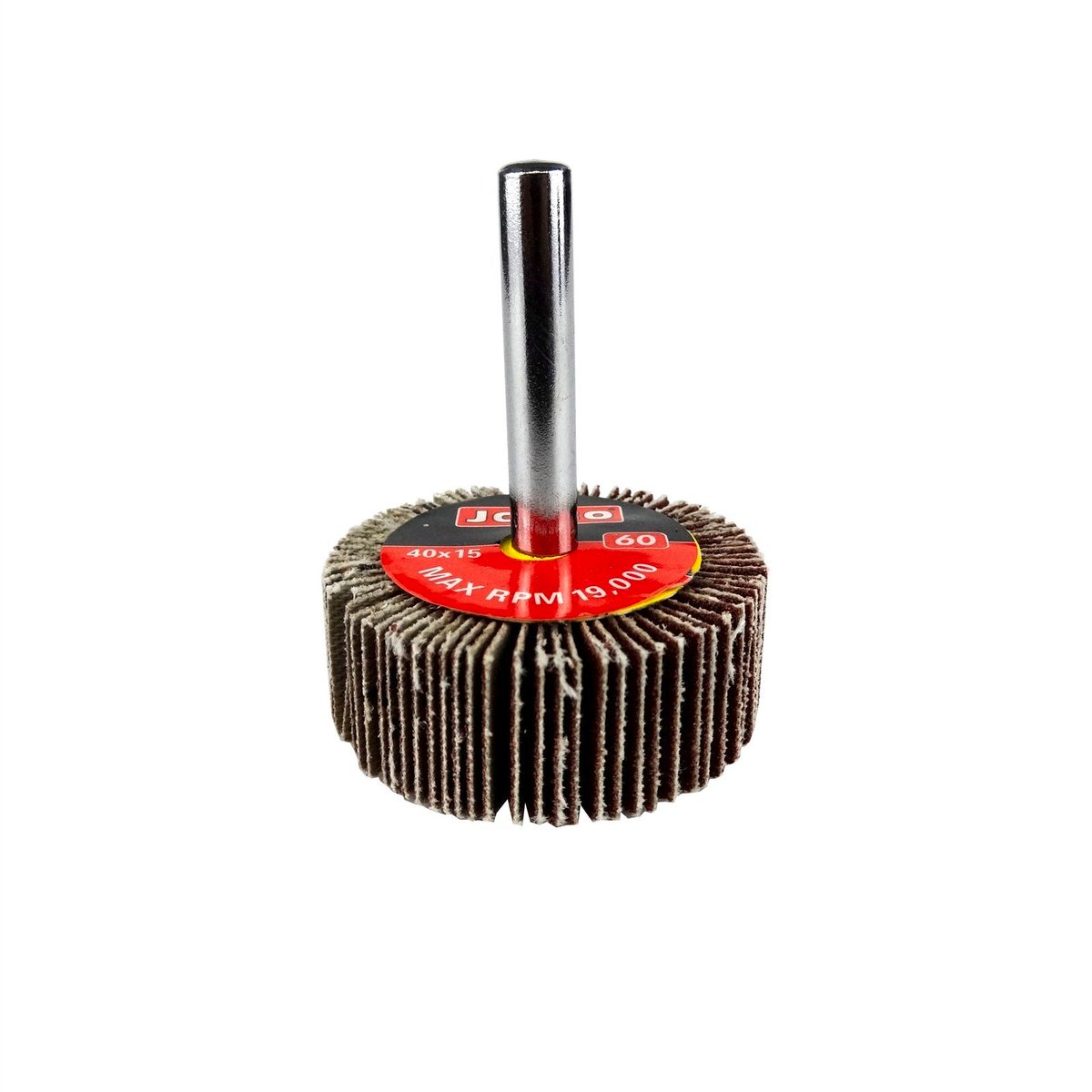Josco 40mm 60 Grit Abrasive Flap Wheel Cloth Backed for Drills