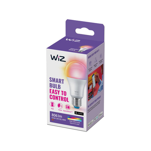 WiZ A60 E27 LED 806lm Colour 8W Dimmable Smart Globe 929003601001
