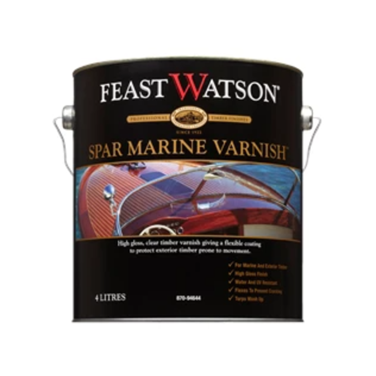 Feast Watson Spar Marine Varnish 4L Oil Based UV Resistant High Gloss - SuperSaverAU - view 1