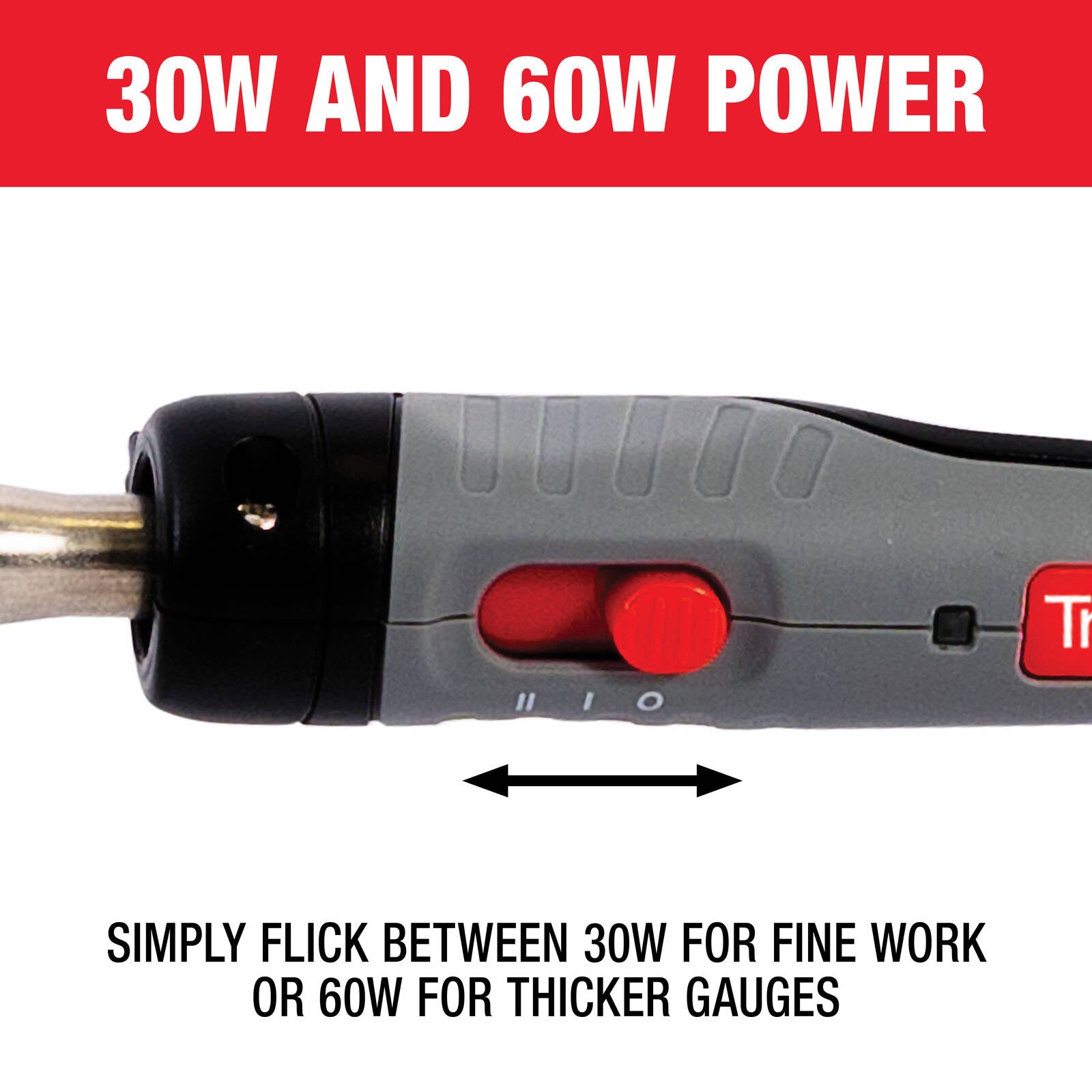 Tradeflame Dual Power 30W/60W Soldering Iron with 1.6m Cable