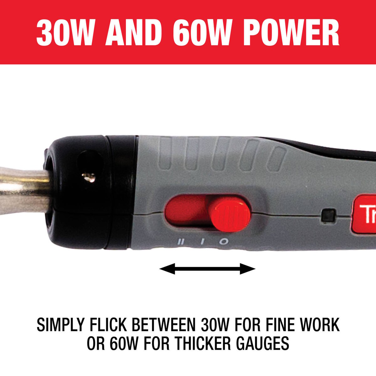 Soldering Iron Dual Power 30W 60W - Quick Heating - Ergonomic Grip - 1.6m Cable - SuperSaverAU - view 2