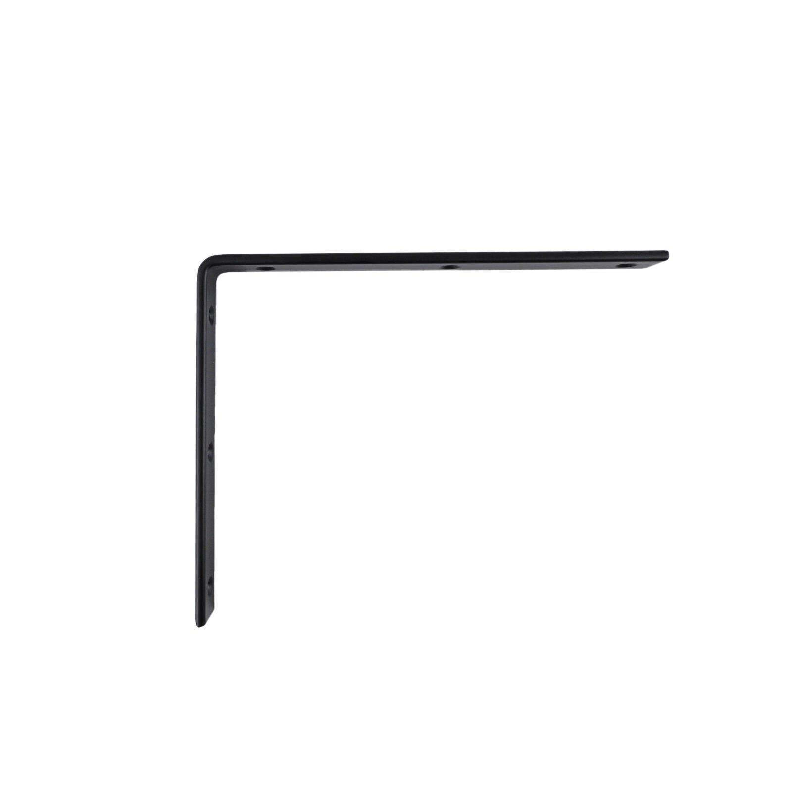 Carinya 250 x 200mm Black Heavy-Duty Powder Coated Steel Angle Bracket, 50kg