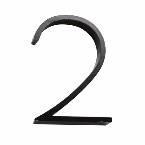 Sandleford 120mm House Number 2 - Slimline Black Steel - SuperSaverAU - view 1