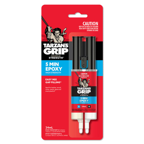 Tarzan's Grip 24ml 5 Minute Epoxy Adhesive - Dries Clear