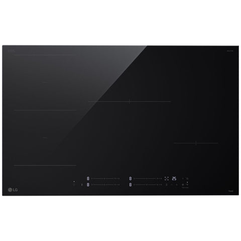 LG Series 7 80cm induction cooktop - four zones with one Flexi Zone - 3.7kW power boost - BCI807T4BG