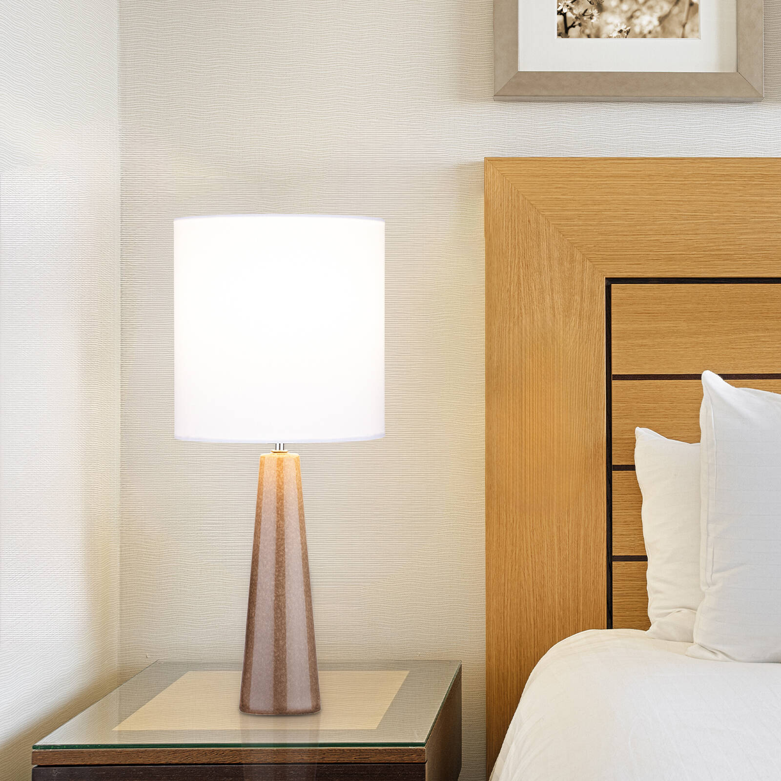 Verve Design Caria Ceramic Lamp Base Brown E27 25W AM021BN