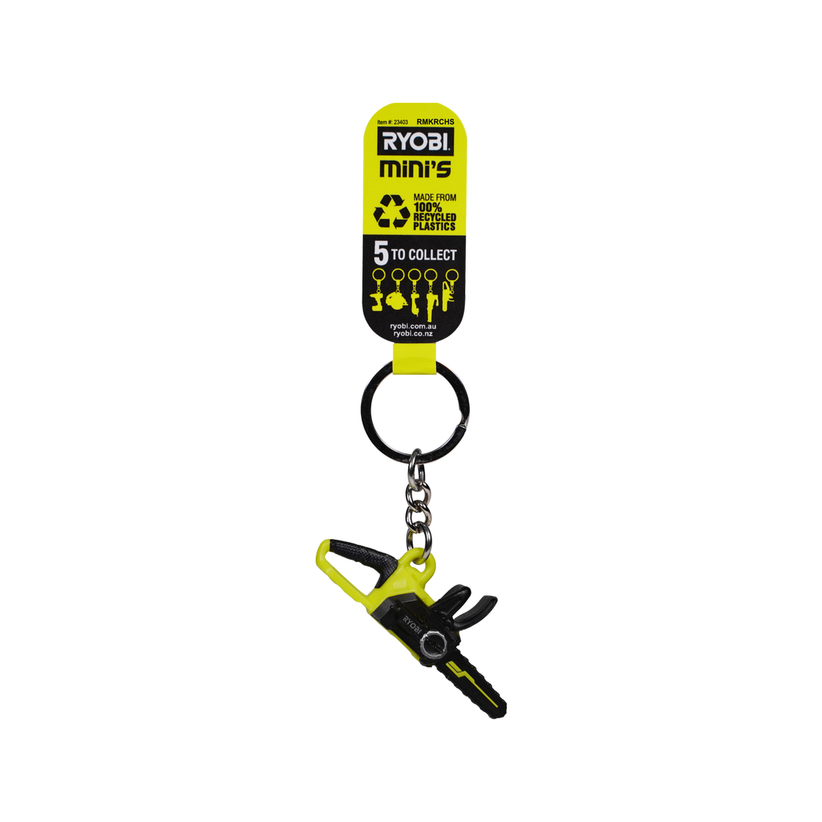 Ryobi MINI's Chainsaw Keyring, Collectible Detailed Replica