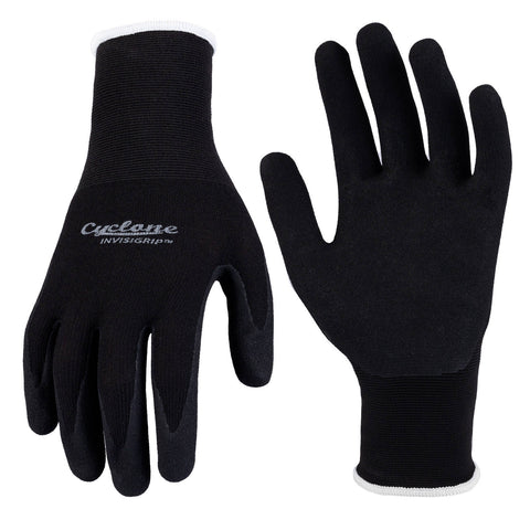 Cyclone Small Invisigrip Tough Gardening Gloves Nylon Nitrile Nonslip Grip