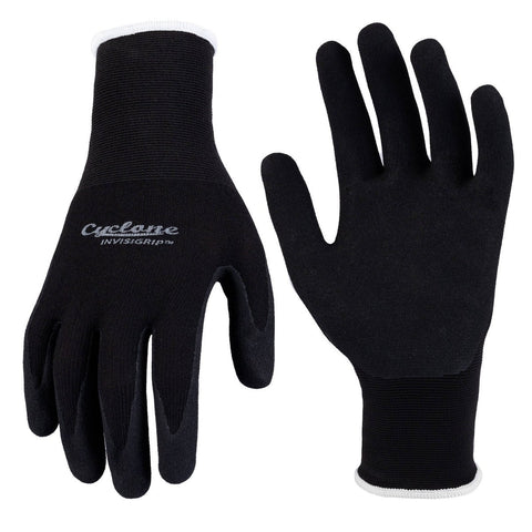 Cyclone Small Invisigrip Tough Gardening Gloves - 15 Gauge Nylon - Anti-Slip Grip - Abrasion Resistant - 110mm x 280mm - SuperSaverAU - view 1