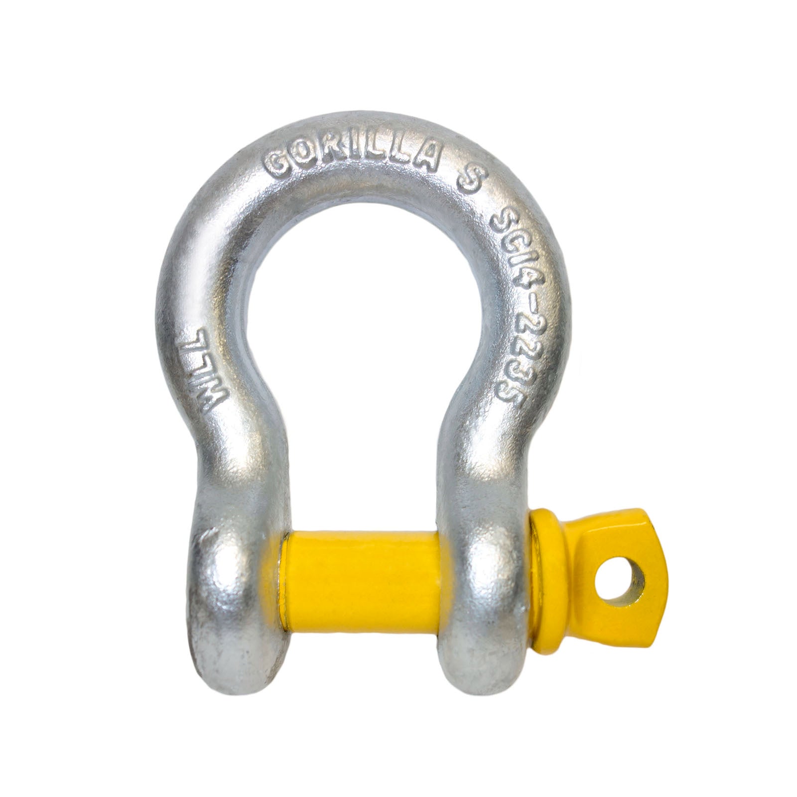 Gorilla 19mm 4.75T Grade S Alloy Lifting Bow Shackle, 4750kg WLL