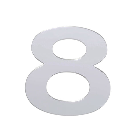 Sandleford 25mm Silver Self Adhesive House Number 8 Weather Resistant
