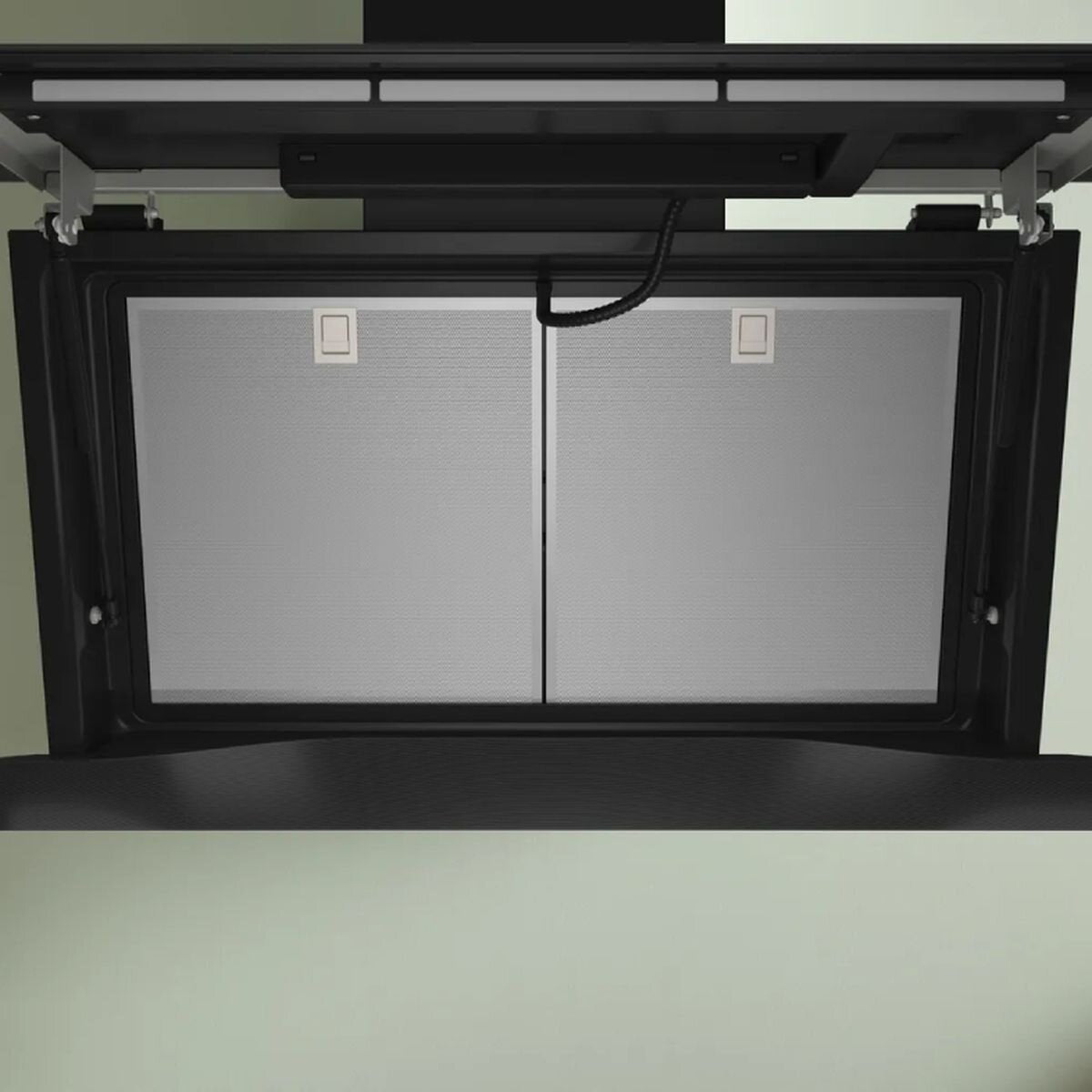 Bosch Series 8 90cm canopy rangehood - Black glass - 1007m³/h, Home Connect, 5 fan speeds - DWK91LT65