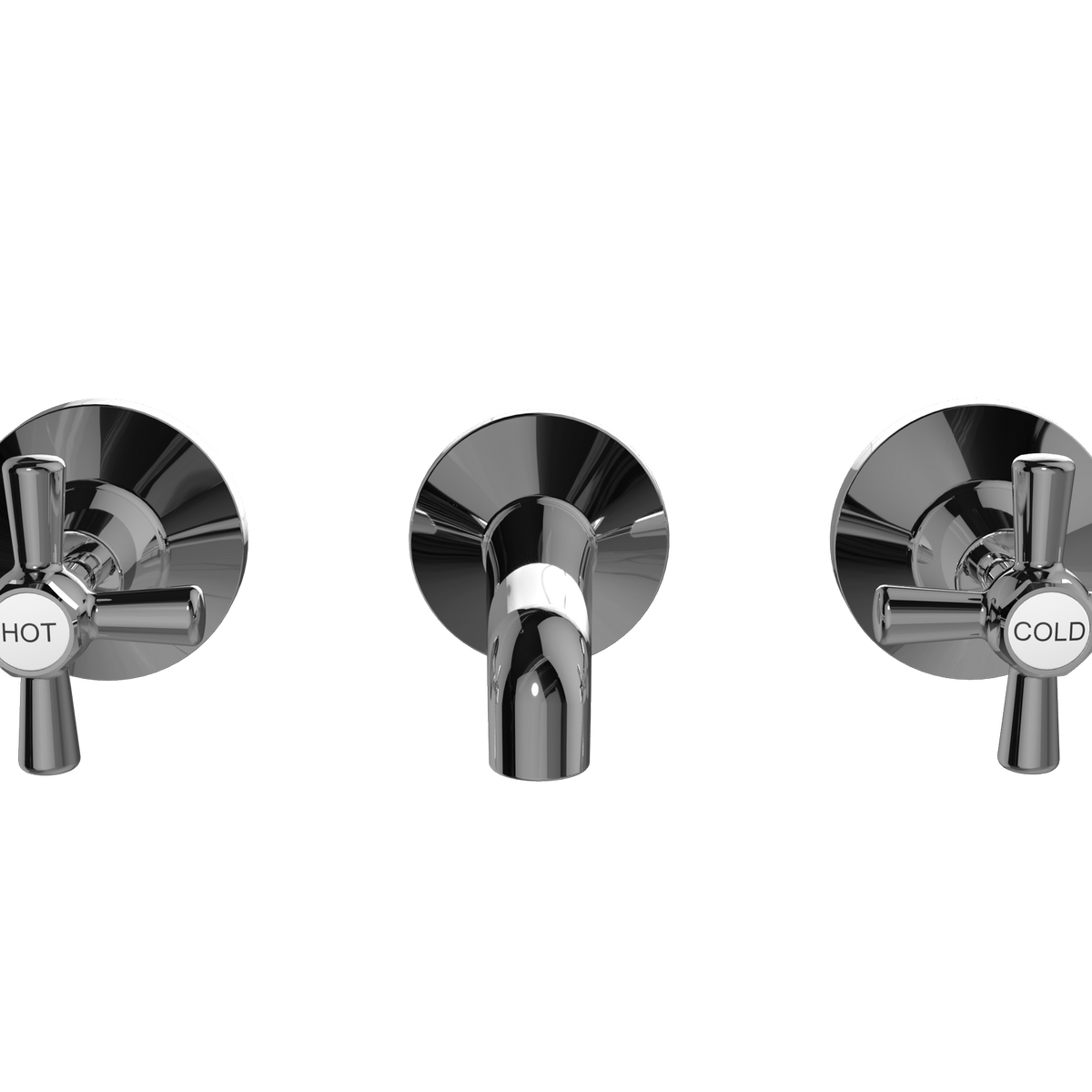 Ezyfix Classic Bath Set - Chrome, Lead Free, WELS 5 Star 5.5L/min