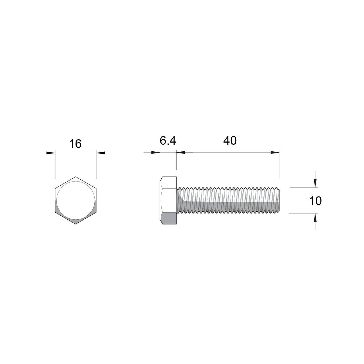 Zenith M10 x 40mm Zinc Plated Hex Head Bolts and Nuts - 2 Pack - Strong Grip - SuperSaverAU - view 2