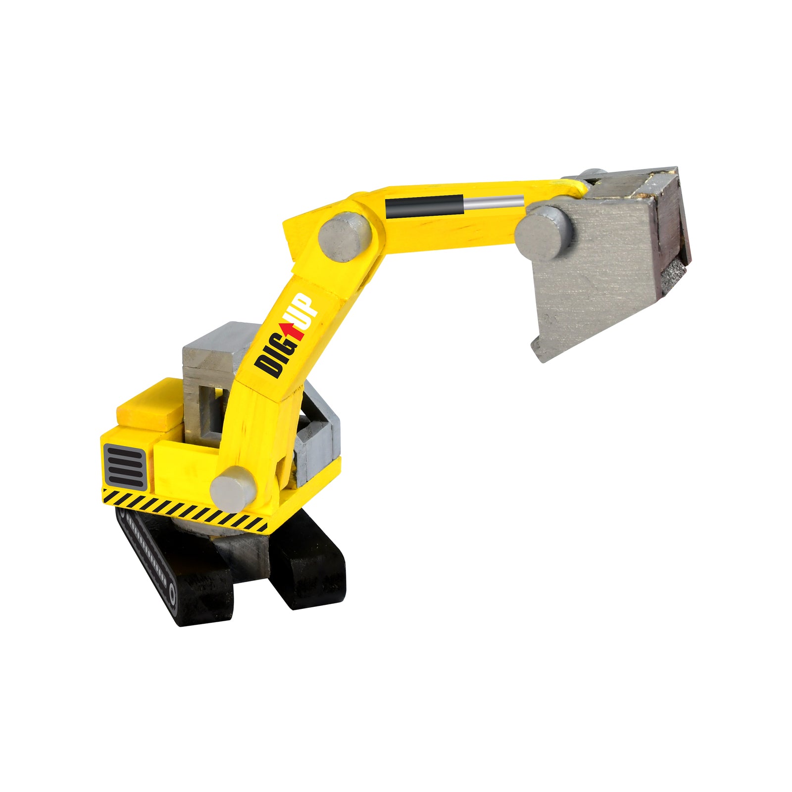 Boyle Wood Craft Project Kit Excavator DIY Indoor Model with Moving Parts