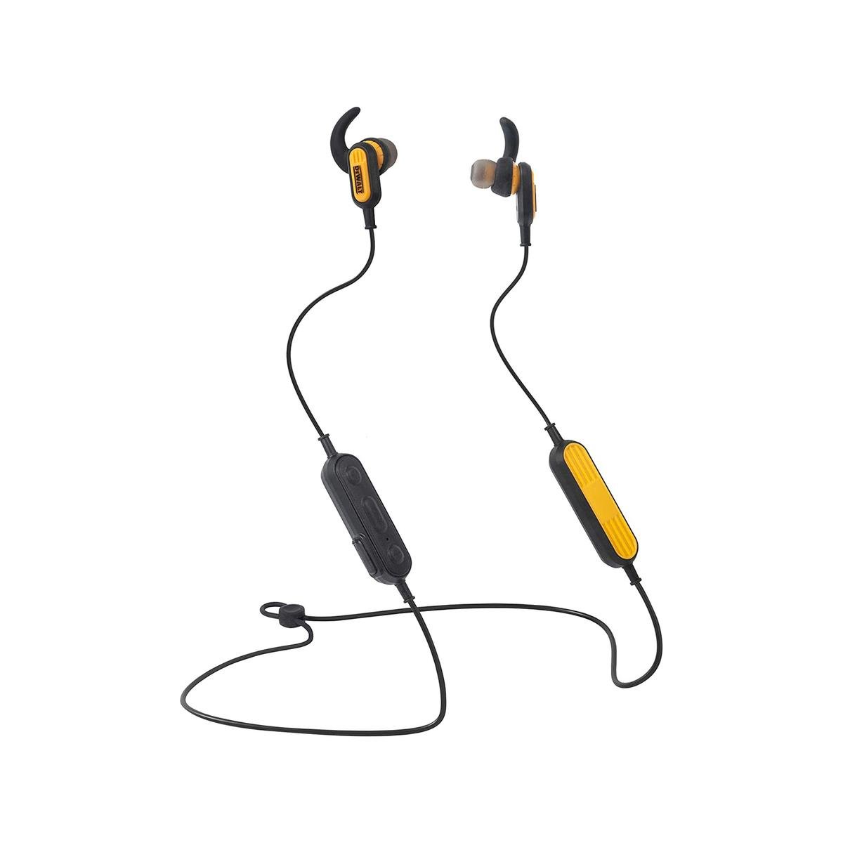 DeWALT Jobsite Wireless Bluetooth Earphones, IPX6 Water-Resistant 1909935DWE