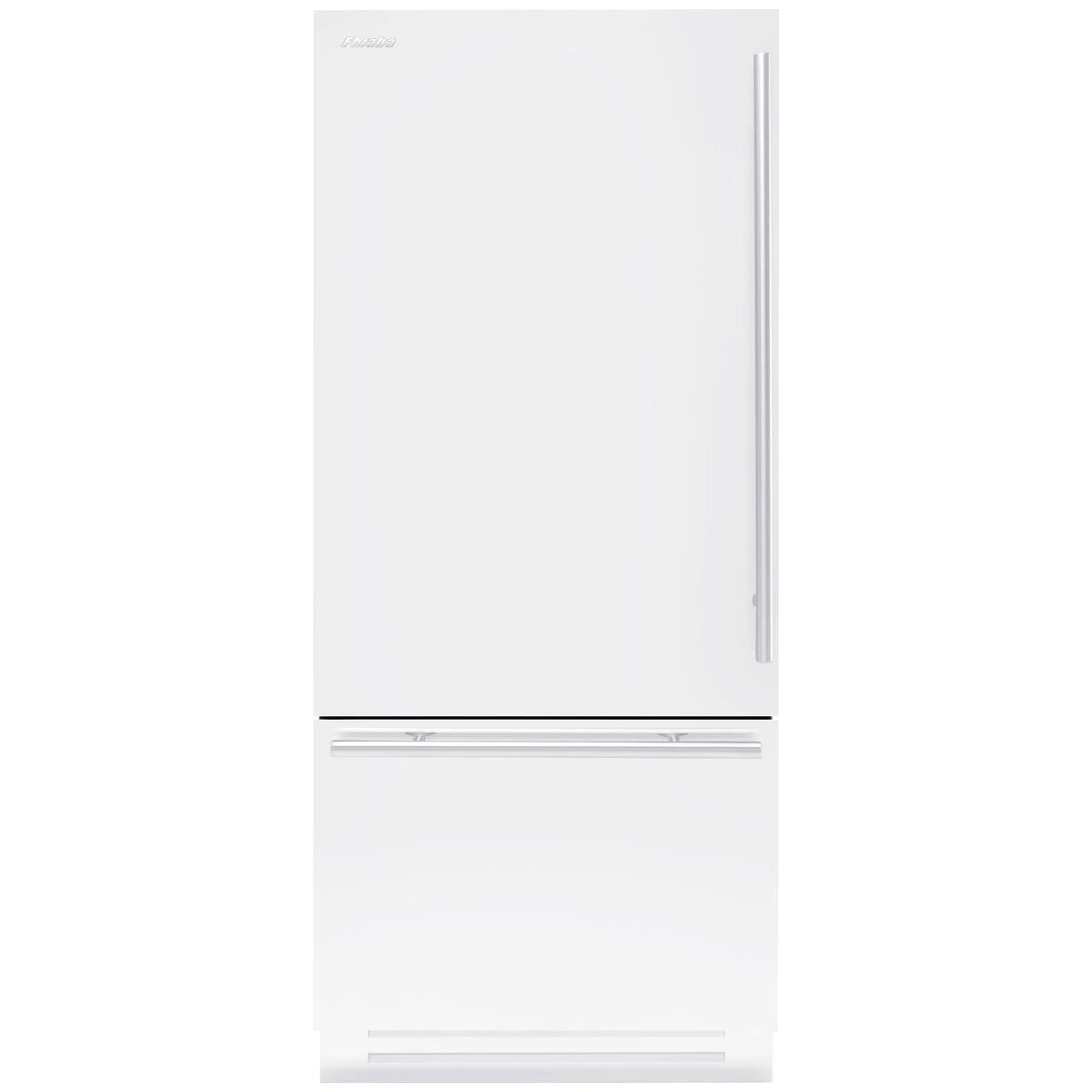 Fhiaba 427L Classic Upright Fridge - Pearl White, Left Hinge, TriMode Drawer, Ice Maker - KS8990TST3IAM1DH