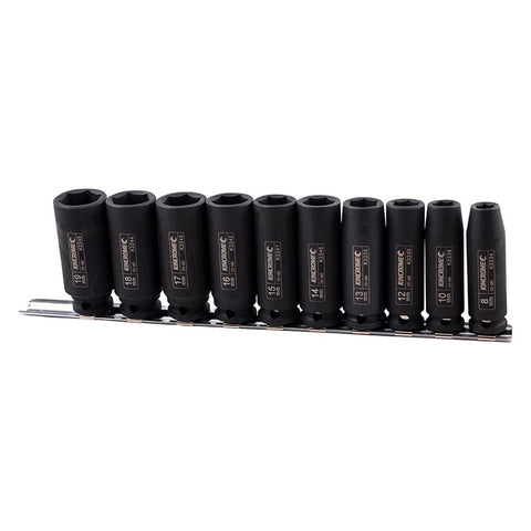 Kincrome 10 Piece 3/8" Drive Metric Deep Socket Set 8-19mm 6-Point