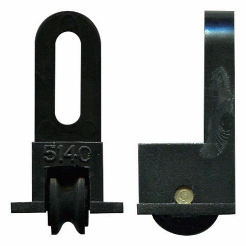 Rolltrak Adjustable Plastic Carriage & Acetal Roller, Sliding Window, 2 Pack