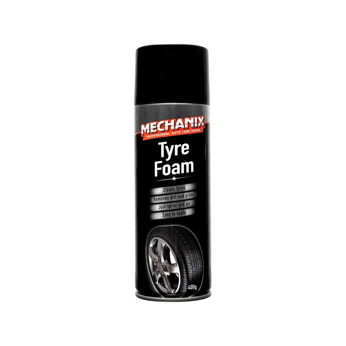 Mechanix Tyre Foam 400g - Aerosol Tyre Cleaning Solution - 65mm x 210mm - SuperSaverAU - view 1