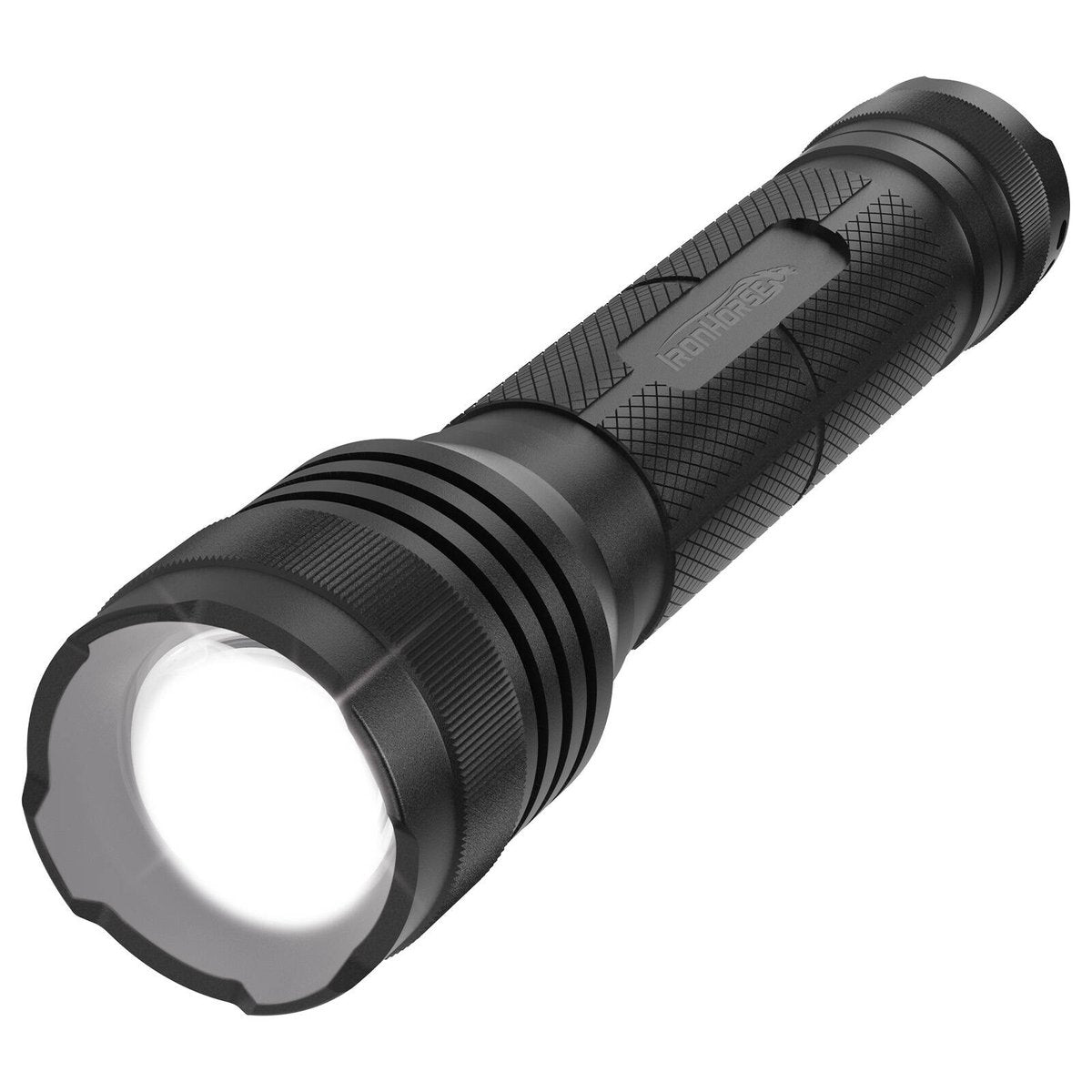 Ironhorse 1400lm Premium Torch Flashlight - Adjustable Focus - Black - 6 AA Batteries - SuperSaverAU - view 2