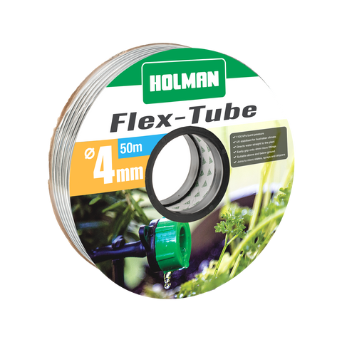 Holman 4mm x 50m Flexible PVC Drip Tube Spool - Black