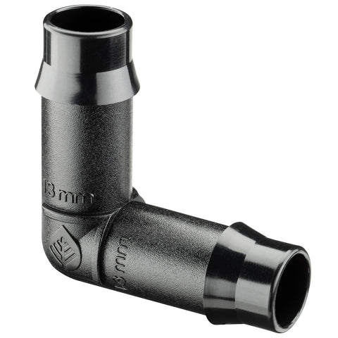Pope 13mm Poly Barbed Elbow - Black Right-Angle Irrigation Fitting, 1000kPa
