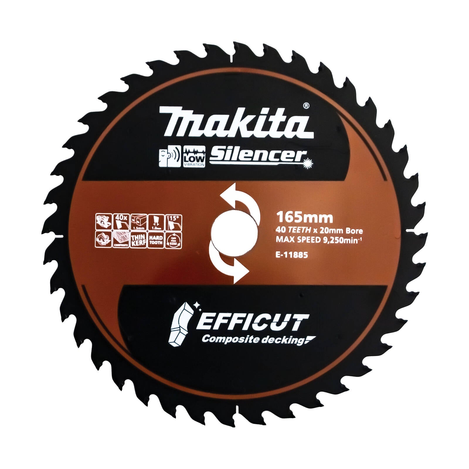 Makita 165mm Efficut Composite TCT Saw Blade