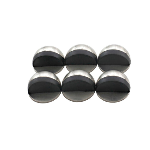 Syneco Half Moon Door Stop Set - 6 Piece - Zinc Alloy - Non Marking - SuperSaverAU - view 1