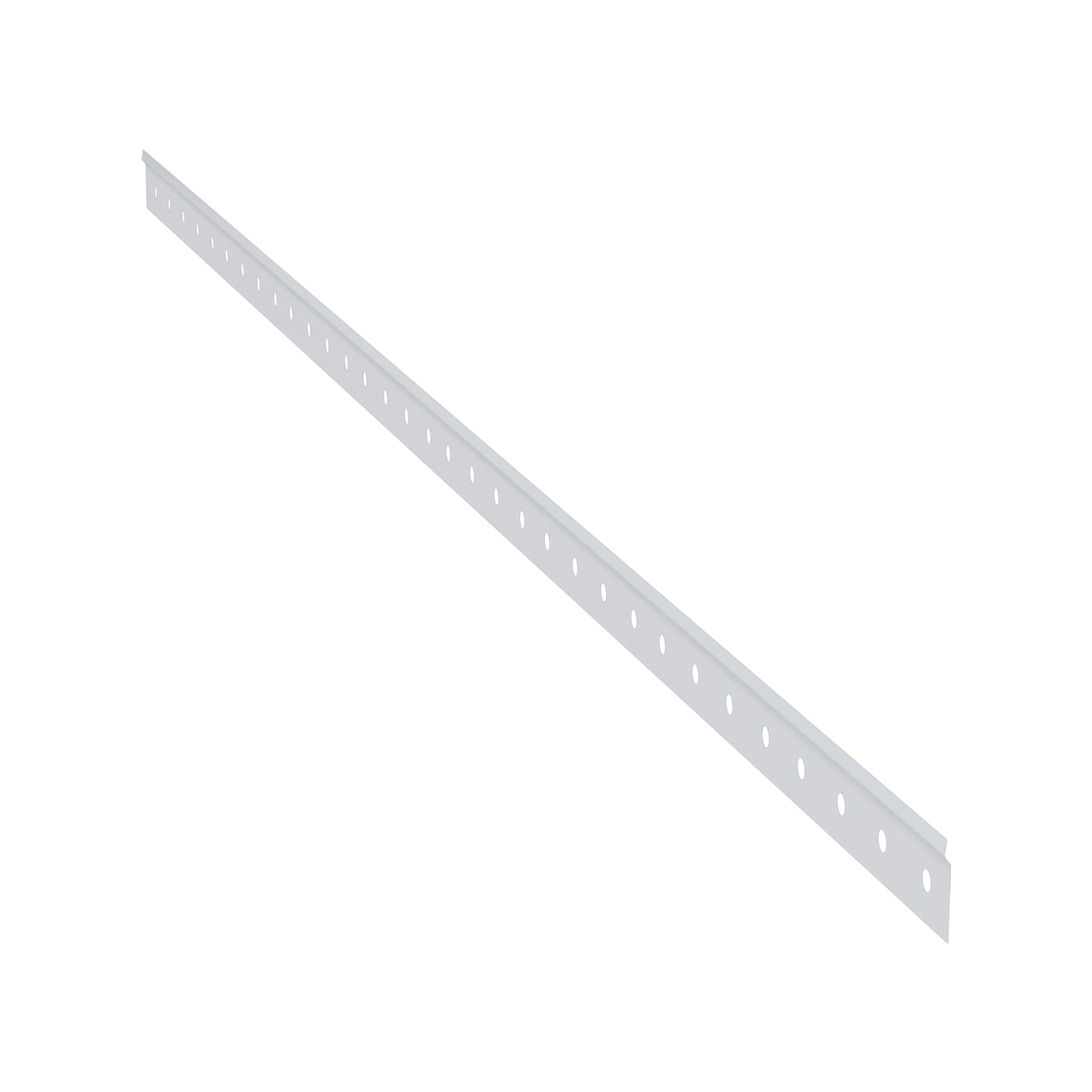 Flexi Storage Home Solutions White Double Slot Hang Track - 667mm Steel Wall Mount Rail