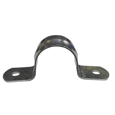 Kinetic 15mm Galvanised BSP Pipe Saddle Clips, Iron - 10 Pack