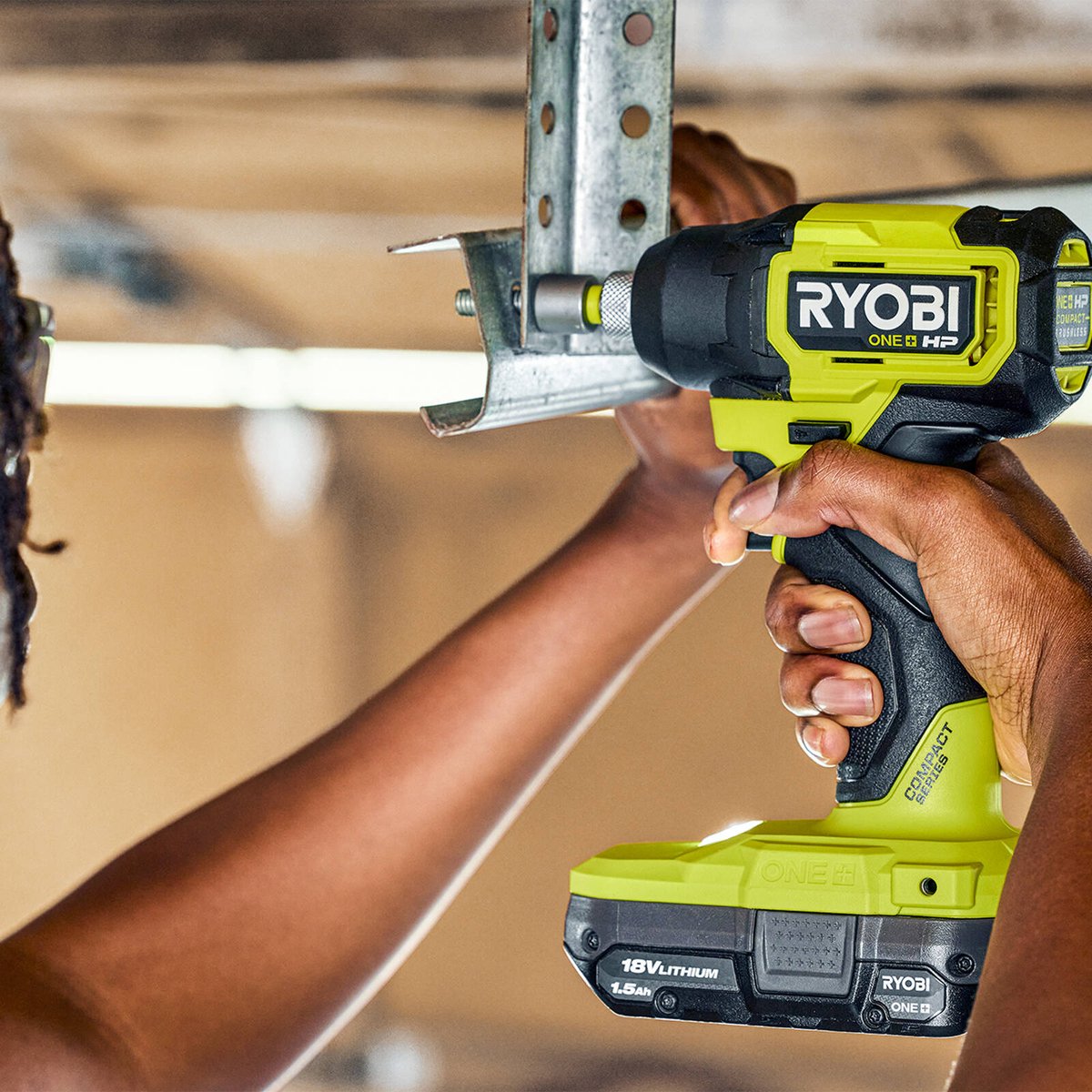 Ryobi 18V ONE+ HP Brushless Compact Impact Driver Kit R18CID24, 4Ah Battery