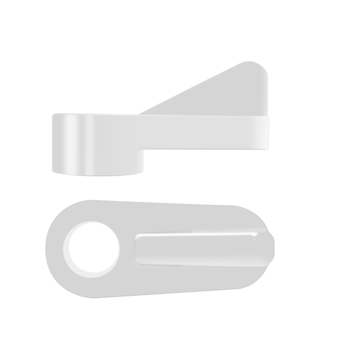 Rolltrak Clear Plastic Flyscreen Swivel Clip - 8 Pack