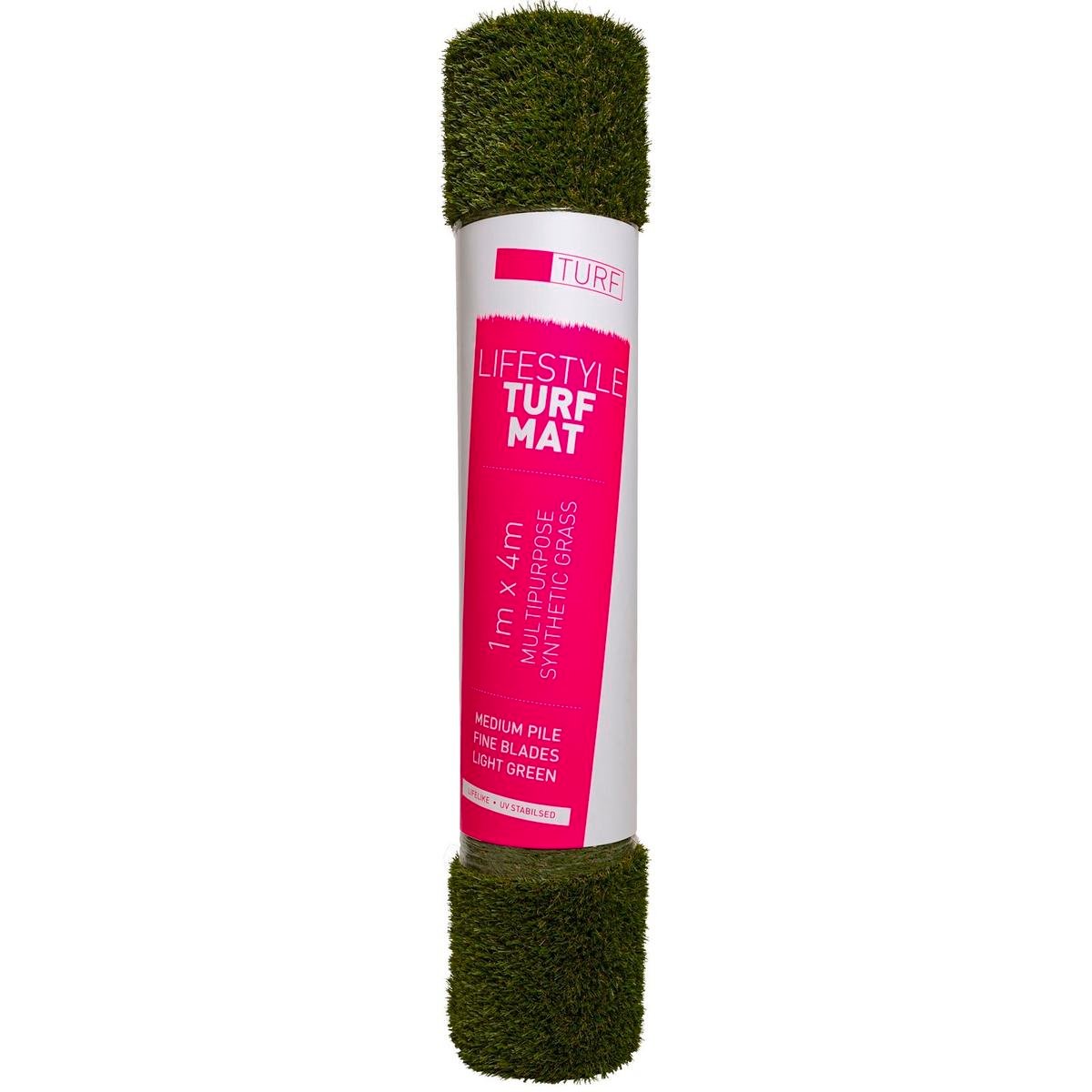 DIY Turf Lifestyle 1 x 4m 20mm Pile Green/Yellow PP Synthetic Prepack