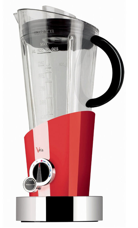 Bugatti E-Vela Evolution 600W blender - red, 4 speeds, ice and pulse - 12-EVELAC3