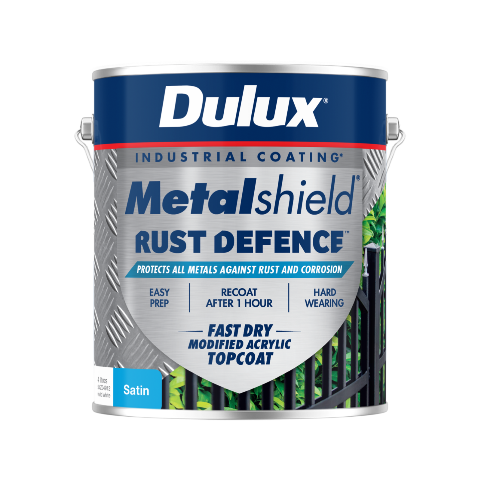 Dulux Metalshield Rust Defence 4L White Satin