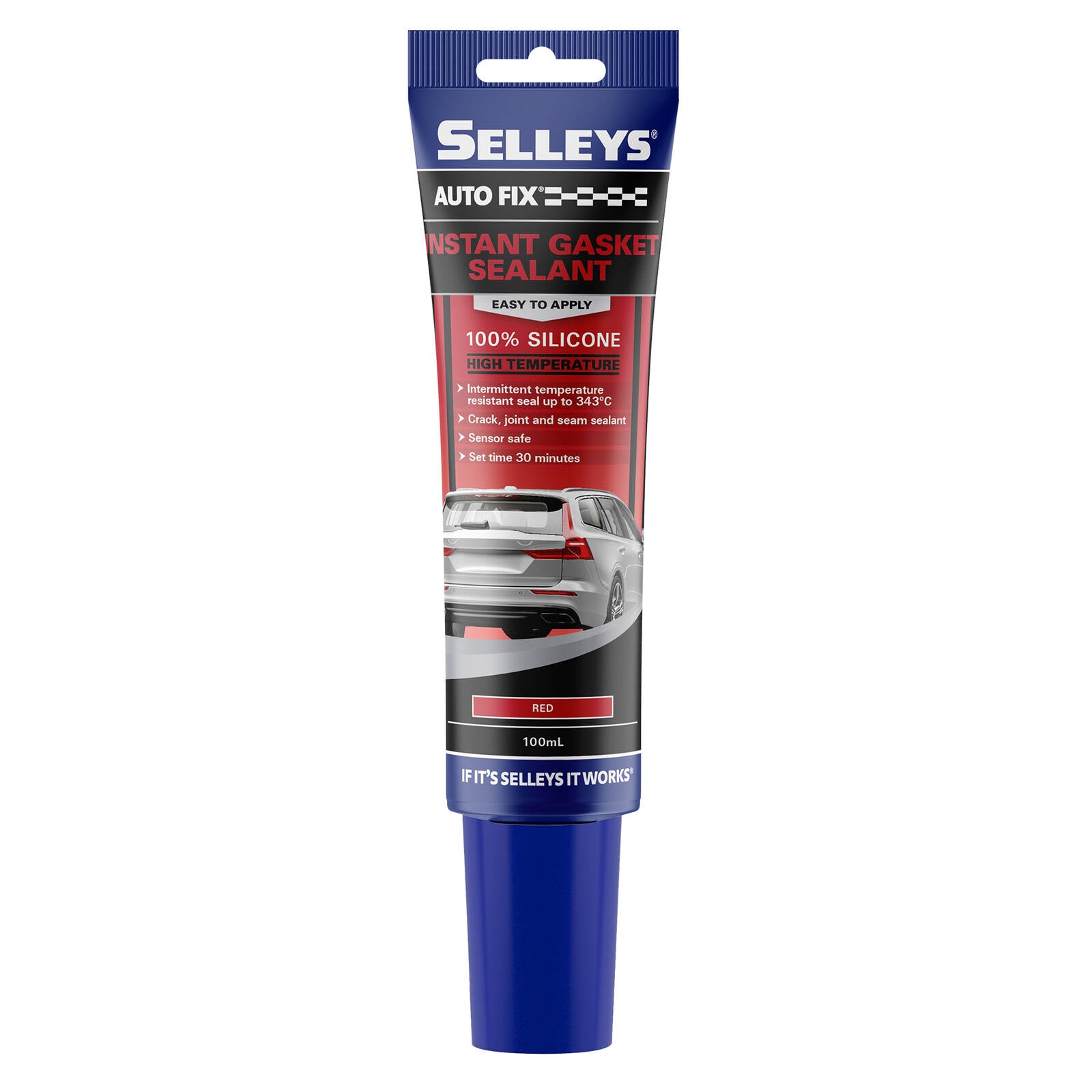 Selleys Autofix Instant Gasket 100ml High Temperature Red RTV Sealant